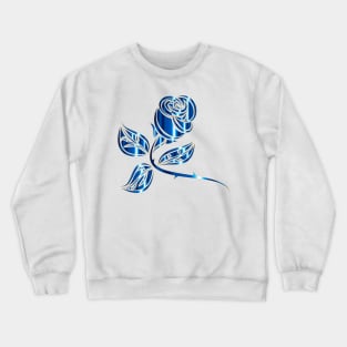 Blue rose in elegant style Crewneck Sweatshirt